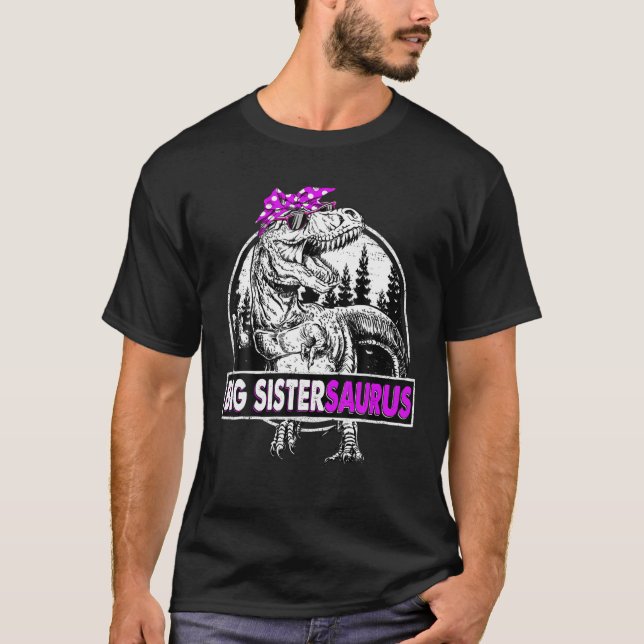 Camiseta Gran Sistersauro para Rex Dinosaur Funny Día de la (Anverso)