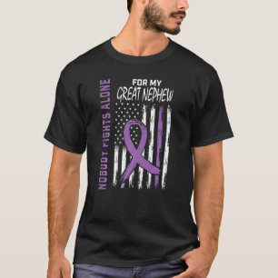 Camiseta Gran sobrino Epilepsia Conciencia de la bandera es