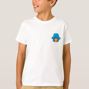 Camiseta Gran Sombrero Azul Niño Alegre Niños
