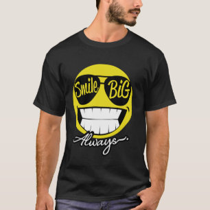 Camiseta Gran Sonrisa Siempre Divertida Feliz Paz Sonriendo