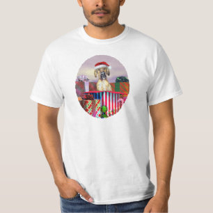 Camiseta Gran sorpresa de Navidad del Gran Danés Brindle UC