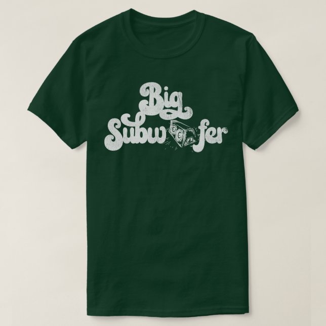 Camiseta Gran subwoofer BW (Diseño del anverso)