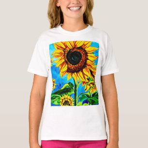 Camiseta Gran Sunflower Watercoloración