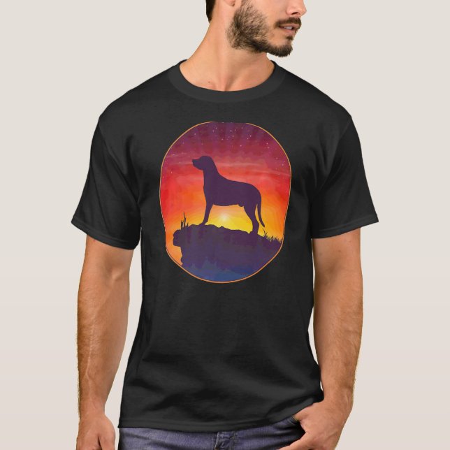 Camiseta Gran Sunset de Perro de Montaña Suiza (Anverso)