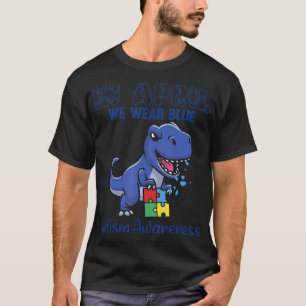 Camiseta Gran T-Rex En Abril Usamos Conciencia Del Autismo