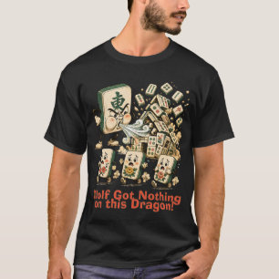 Camiseta Gran Teja de Mahjong de Dragón Malvado