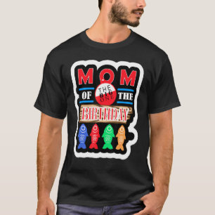 Camiseta Gran Tema de Pesca para la Mamá del Hijo Cumpleañe
