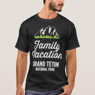Camiseta Gran Teton Parque Nacional Vacaciones Familiares 1