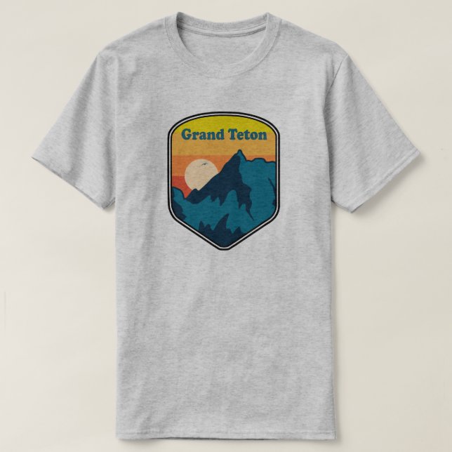 Camiseta Gran Teton Wyoming Sunrise (Diseño del anverso)