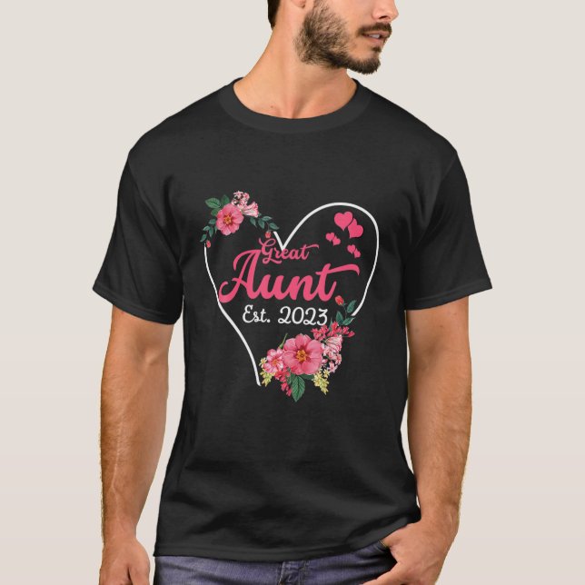 Camiseta Gran Tía A La Invitación De Embarazo De La Abuela  (Anverso)