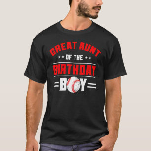 Camiseta Gran Tía De La Fami Temática Del Béisbol Birthday