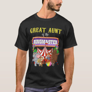 Camiseta Gran Tía Del Circo De Los Niños Ringmaster De Cump