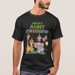 Camiseta Gran Tía Del Tema De Nacimiento Zoo Safari Ju