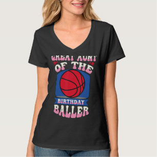 Camiseta Gran Tía Del Tema Del Baller De Baloncesto De Cump