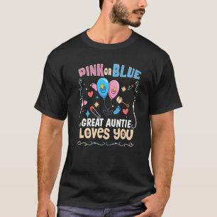 Camiseta Gran tía rosa o azul te ama mejor que nunca