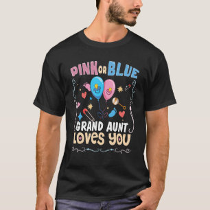 Camiseta Gran tía rosa o azul te ama mejor tía de todos