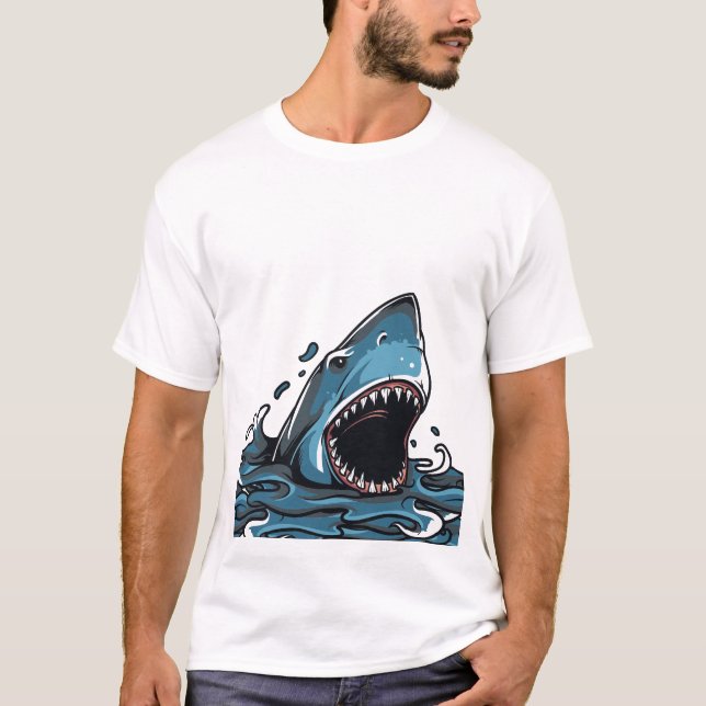 Camiseta Gran tiburón blanco (Anverso)