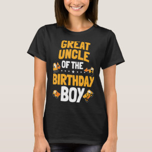 Camiseta Gran Tío De La Construcción De Un Niño De Cumpleañ