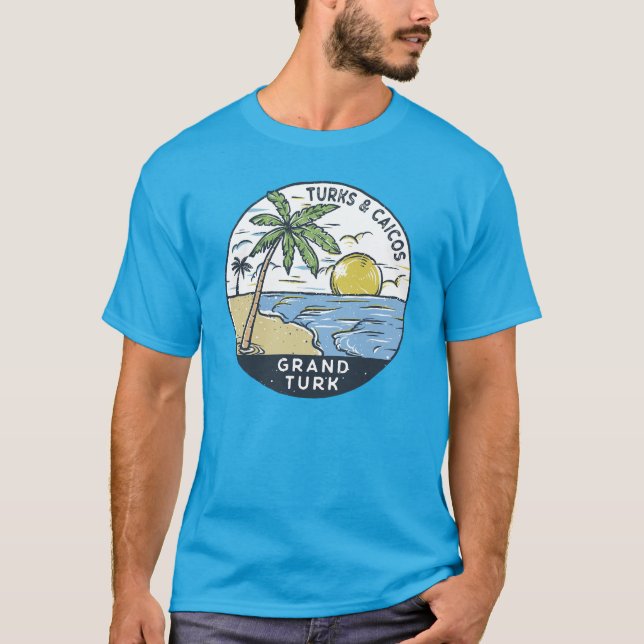 Camiseta Gran Turca Vintage Turcas y Caicos (Anverso)