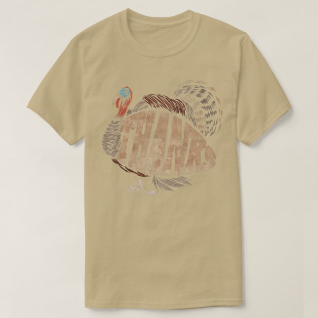 Camiseta Gran Turquía dando las gracias por el Día de Acció (Diseño del anverso)
