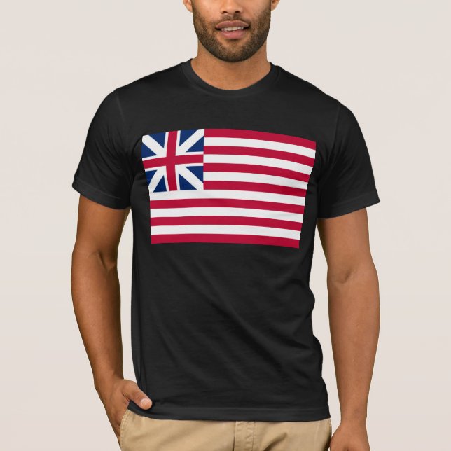 Camiseta Gran Unión, 1ª bandera de las colonias de EE. UU. (Anverso)