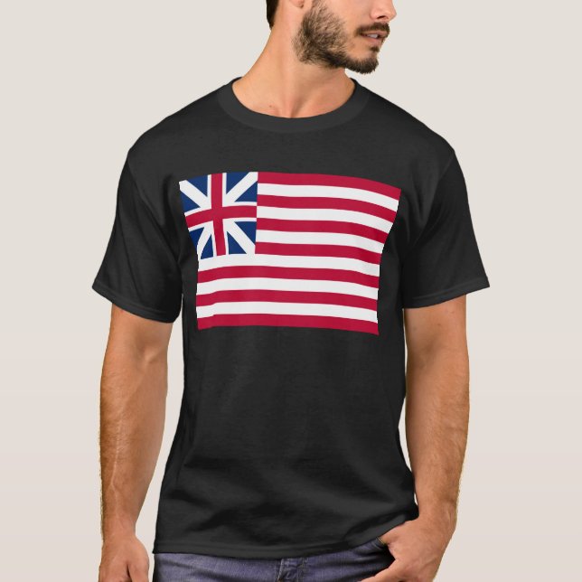 Camiseta Gran Unión, 1ª bandera de los Estados Unidos de Am (Anverso)