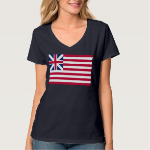 Camiseta Gran Unión, 1ª bandera estadounidense de las colon