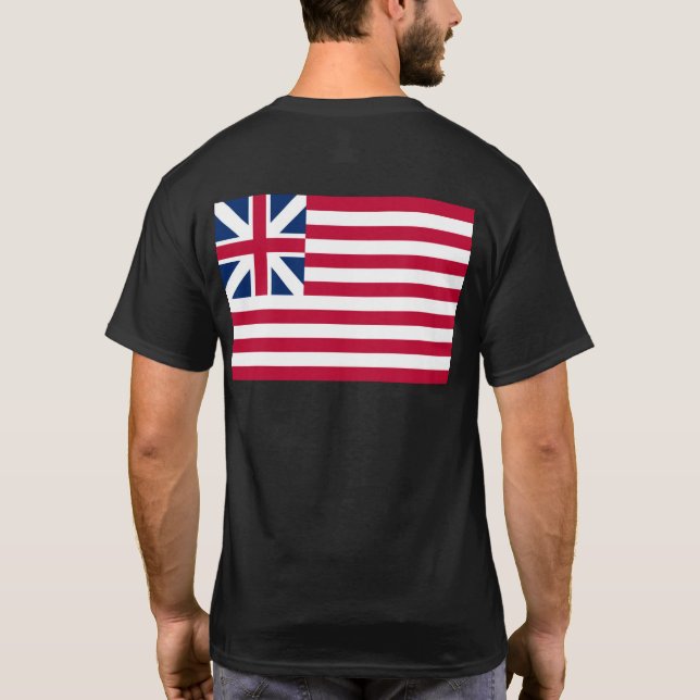 Camiseta Gran Unión, primera bandera de los Estados Unidos  (Reverso)