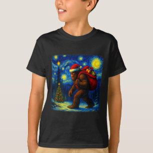 Camiseta Gran Ván de Santa de Navidad Nocturna Estelar Sasq