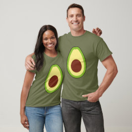 Camiseta Gran vestuario flojo de aguacate Jumbo