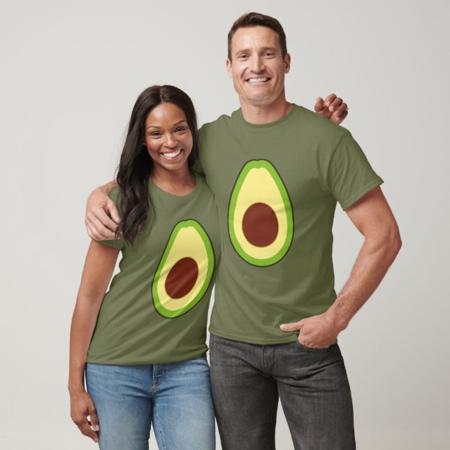 Camiseta Gran vestuario flojo de aguacate Jumbo (Unisexo)