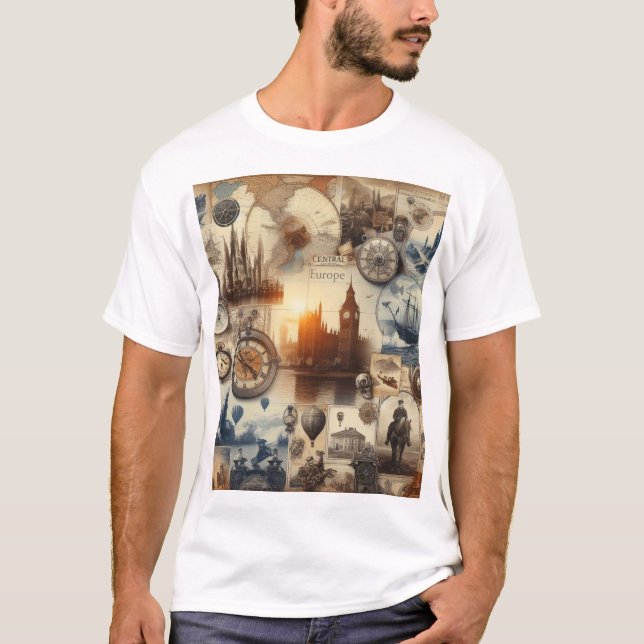 Camiseta Gran viaje de Em-Mil por Europa Central (Anverso)