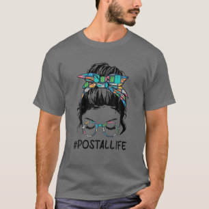 Camiseta Gran Vida Postal Mamá Leopard Messy Bun Mothers Da