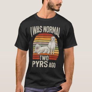 Camiseta Gran Vintage retro de perro de los Pirineos Yo era