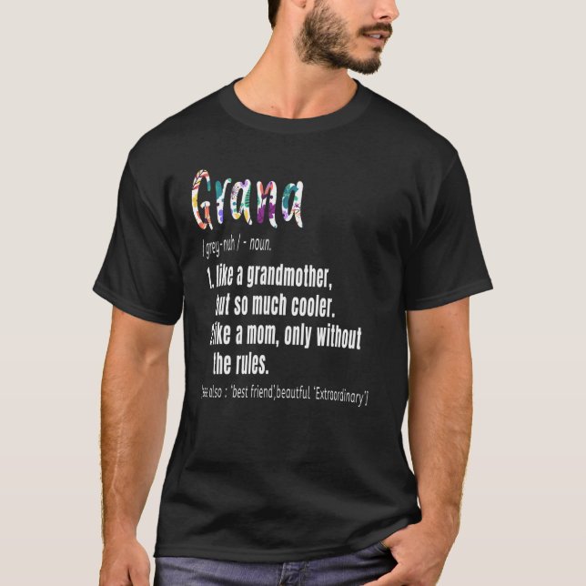 Camiseta Grana Definición Día de la Madre y regalo de cumpl (Anverso)