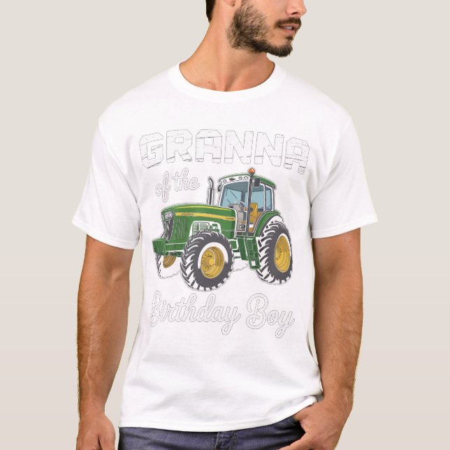 Camiseta Grana Del Tractor De Coincidencia Familiar De Cump (Anverso)