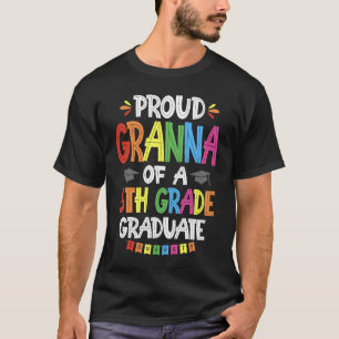 Camiseta Grana Orgullosa De Una Clase De Graduación De 5º G