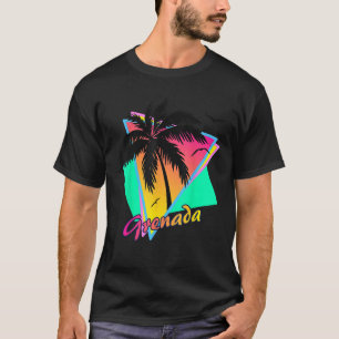 Camiseta Granada 80 Verano tropical soleado Palm Tree Sunse