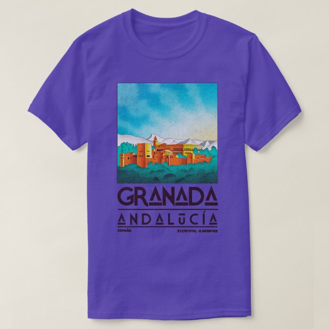 Camiseta Granada Andalucía España (Diseño del anverso)