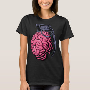 Camiseta Granada Cerebral Surrealista Soldado Militar Weird