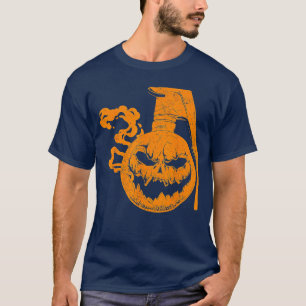 Camiseta Granada de Calabaza Amigos Divertidos de Halloween