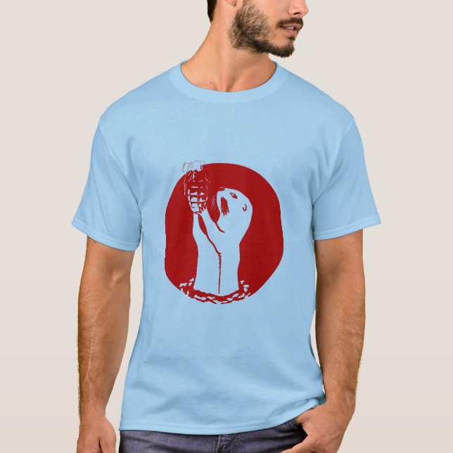 Camiseta Granada de mano de la nutria de mar (Anverso)