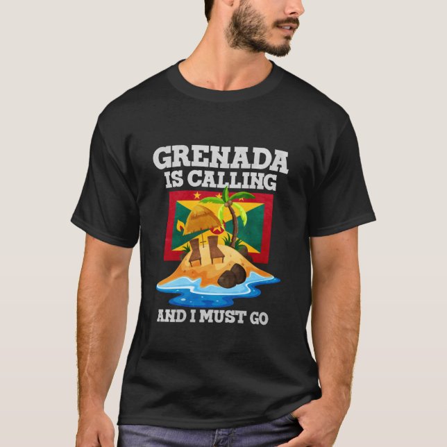 Camiseta Granada está llamando y debo ir (Anverso)