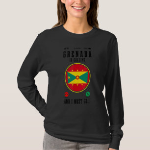 Camiseta Granada está llamando y debo ir   Bandera de Grana