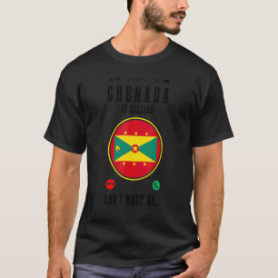 Camiseta Granada está llamando y debo ir   Bandera de Grana