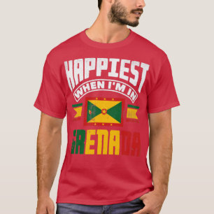 Camiseta Granada Granada Bandera Granadina Más Feliz Cuando