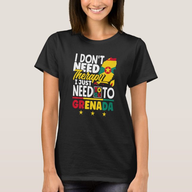 Camiseta Granada Granadina Solo Necesito Ir A Granada (Anverso)