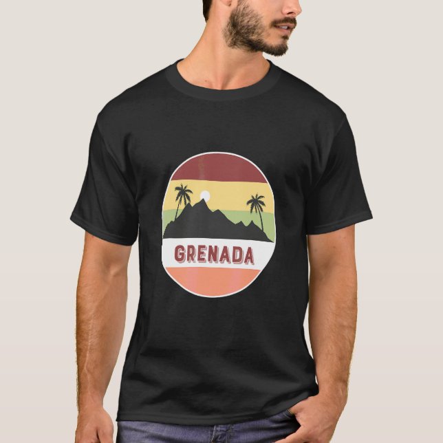 Camiseta Granada Montaña Y Palmeras (Anverso)