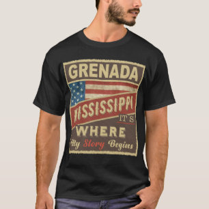 Camiseta GRANADA, MS Es donde comienza mi historia