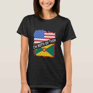 Camiseta Granada Vintage Yo soy los dos Estados Unidos Gran